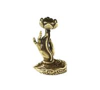 CORHAD Brûleur de Parfum Décoration Délicate en Cuivre Forme Main de Bouddha Rétro pour Aromathérapie et Purification de L'air pour Maison et Boutique