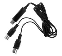CORHAD Câble Midi USB pour Clavier Piano Convertisseur Audio Professionnel Compatible Windows et avec Transmission Stable et Installation Sans
