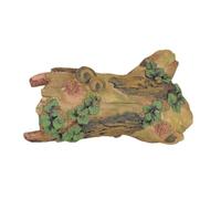 CORHAD Cachette Réaliste pour Reptiles Habitat en Rondins De Bois Naturel Décoration pour Aquarium Et Terrarium