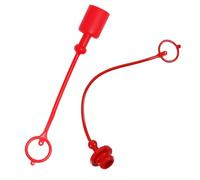 CORHAD Capuchons Anti-poussière pour Raccords Hydrauliques Rapides en Pvc Rouge, Faciles à Installer, Protège la Saleté pour Couplage Simple et Gaine de Tuyau