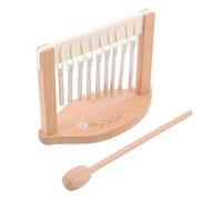 CORHAD Carillon Éolien à 9 Notes en Bois Naturel, Instrument de Percussion à Main pour Yoga et Contemplation, Carillons Éoliens de Balcon et Jardin, Sonore et Décoratif, Usage Intérieur