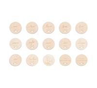 CORHAD Cartes En Bois Bébé 15 Pièces 10 Cm, Disques Naturels Pour Photos Mensuelles, Accessoires Non Toxiques, Décor Pour Souvenirs Premiers Mois -né