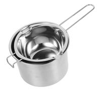 CORHAD Casserole Double Bain d'eau Inox pour Fondre Chocolat Cire Bougie Paraffine Pot Fondoir Léger et Portable pour Fabrication Bougies et Pâtisserie