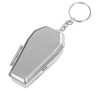 CORHAD Cendrier de Poche en Métal Forme Cercueil Mini Compact Porte-Clés Voiture Pratique Accessoire Voyage Randonnée Cendrier Original et Portable pour Fumeurs Décor Intérieur