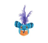 CORHAD Chat Oiseau Volant à Gazouillis Réaliste Baguette Télescopique Légère Couleur Bleu Bande de Martinet Accessoire de Stimulation pour Chats D’Intérieur Interactif Suspendu