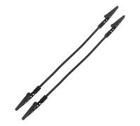 CORHAD Clips Photo Faits Maison Fixation Ferme en Acier Inoxydable et Alliage D'aluminium, Pinces Crocodiles Noires Résistantes Rupture Lot de 2 Pièces pour Porte-Photos et Porte-mémos