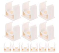 CORHAD Collier en Pvc Forme U 16 Mm Blanc 200 Pcs Pinces de Serrage Robustes pour Fixation Tuyau D'arrosage, Support Mural Filaire, Outil de Plomberie pour Conduite D'eau et Câbles