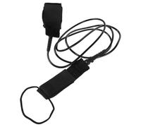CORHAD Cordon de Laisse pour Planche de Surf, Leash de Planche de Surf, TPU Noir, Sangle de Cheville Réglable, Anti-emmêlement, pour Paddleboards et Fish Board, Sports Nautiques