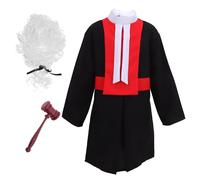 CORHAD costume de juge costumes de jeu de rôle accessoires de juge Déguisement carrière enfant perruques de jeux de rôle garçon Gavel Grop