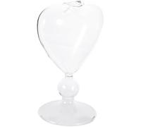 CORHAD Coupe à Vin de Cœur Pratique en Verre Transparent 1pc Réutilisable pour Cocktail Élégant et Décoration de Table Romantique