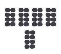 CORHAD Coussinet d'Embout Buccal Antidérapant en Silicone Noir 08 MM pour Saxophone Alto et Clarinette 40 Pièces Autocollantes Protection Fine et Confortable pour Bec d'Instrument à