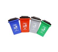 CORHAD Déchets Éducatif pour Garçon Fille Modèle Poubelle Colorée Jeu Précoce Apprentissage des Déchets Garçon Fille Surface Lisse et Sécurité Peau