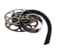 CORHAD Décoration Bobine de Film en Fer 18 CM Diamètre Accessoire Cinéma Vintage pour Centre de Table Décoration Fête Thème Cinéma Orné D’Un Cercle Perforé et Événements Nocturnes