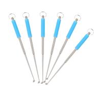 CORHAD Détacheur D’Hameçons en Acier Inoxydable Lot de 6 Outil pour Retirer Les Hameçons Aiguille de Guidage Extracteur Portable pour Carpes Bars et Truites Usage Pêche en Eau Douce