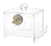 CORHAD Distributeur Automatique de Nourriture pour Poules Rutin Acrylique Transparent Mangeoire Anti-nuisible Facile à Installer et Nettoyer Adaptée Aux Petits Oiseaux et Volailles