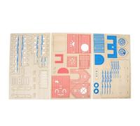 CORHAD Échelle d'escalade en Bois pour Petits Animaux d'escalade pour Hamster et Souris Plateforme et Échelle pour Cage Accessoire Ludique pour Exercice et Jeu