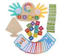 CORHAD Éducatif Bois pour Garçon Fille avec Chiffres et Animaux Outil Apprentissage Mathématique Montessori pour Addition Soustraction et Reconnaissance des Couleurs Maternelle et École