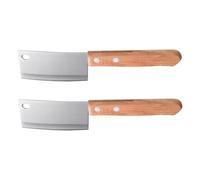 CORHAD Ensemble 2pcs Couteaux Miniatures en Acier Inoxydable Cuisine, Couteaux à Beurre et Fromage, Faciles à Utiliser Poignée Résistante pour Usage Culinaire