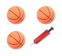 CORHAD Ensemble 4 Pièces Mini Ballons de Basket Gonflables 4 Pouces avec Pompe, Ballons de Sport Intérieur et Extérieur pour Garçon et Filles, Balle Rebondissante pour Couleur Aléatoire