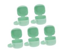 CORHAD Étui à Tétine pour Bébé 5pcs en Pp Vert, Boîte à Tétines Portable, Robuste et Facile à Transporter Vie Quotidienne Voyages