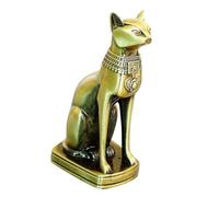CORHAD Figurine Chat Égyptien Décorative Statue Artisanale pour Maison et Bureau Objet de Collection Modèle Bastet Ornement Amusant pour Décoration Intérieure