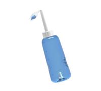 CORHAD Flacon de Nettoyage Nasal 500 Ml en Plastique Bleu Contrôle du Débit D'eau et 2 Embouts pour Adultes et Garçon et Filles Usage Inversé Pratique