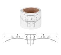 CORHAD Formeur de Sourcils Plastique Transparent 50pcs Règle de Mesure Jetable pour Dessiner la Ligne des Sourcils Précision et Symétrie Professionnelle