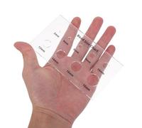 CORHAD Gabarit de Mesure pour Perles Acryliques 2-18 MM, Planche de Calibrage Précise en Acrylique Transparent, Outil Multifonction pour Bijoux et Pierres Précieuses, Guide des Tailles