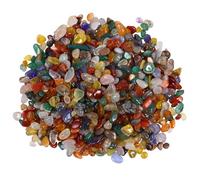 CORHAD Galet de Pierre d'Agate Naturelle 300G 5-7Mm Multicolore Gravier Décoratif pour Aquarium et Pot de Fleurs Remplissage Coloré en Cristal de Quartz pour Décoration Maison et