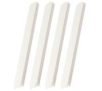 CORHAD Glissières de Tiroir à Montage Inférieur Robustes en Hips Blanc, Léger et Résistant la Pression, Lot de 4 Pièces pour Bureau et Boîte à Chaussures