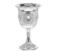 CORHAD Gobelet en Alliage de Zinc Vintage Argenté 20ml pour Décoration Élégante sans Bavure pour Cabinet à Vin et Usage Domestique