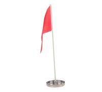 CORHAD Golf Practice Putting Cup And Flag Set Stainless Steel Replacement Hole Cup With Flag Compatible With Standard Golf Holes Training Aid For Golfers