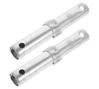 CORHAD Goupille d'insertion d'échafaudage 2 pièces, métal argenté, accessoire de couplage pour échafaudage mobile, montage stable sur chantier