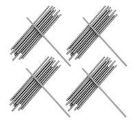 CORHAD Goupilles de Blocage en Acier 50pcs, Tiges Métalliques Argentées pour Projets de Crochet, Accessoires Tricot pour Opérateurs de Niveaux