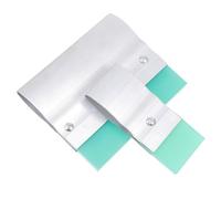 CORHAD Grattoir à Manche en Aluminium Solide 2pcs Lame en Caoutchouc pour Applications Graphiques et Sérigraphie, Accessoire Raclette pour Amateurs de DIY Couleur Couleur Aléatoire