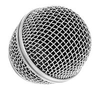 CORHAD Grille de Microphone Réduit le Souffle de Remplacement en Métal Argenté Bonnette Anti-vent Protège les Dommages, Accessoire pour Micro Filaire pour Microphone