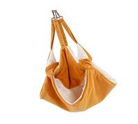 CORHAD Hamac Douillet pour Hamster Lit Suspendu Chaud pour Petits Animaux Accessoire Confortable Orange pour Hiver Et Moments De
