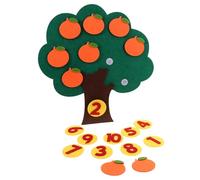 CORHAD Jeu Pédagogique Arbre à Fruits Feutre Non-tissé pour Maternelle Jouet Numérique Association Et Calcul Didactique Réutilisable pour Apprentissage Mathématique des Garçon Fille