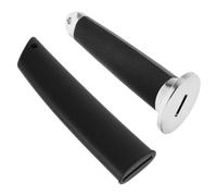 CORHAD kit de Remplacement de poignée Samurai DIY, Poignée de Katana de Cosplay en Plastique Noir avec Fourreau pour entraînement et Modification