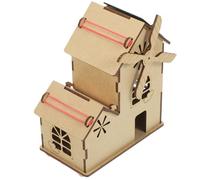 CORHAD Kit Maison Solaire à Assembler en Bois, Éducatif Scientifique DIY, Expérience D’ingénierie Solaire pour Garçon et Filles, Présent D’Anniversaire, Kit Pédagogique pour