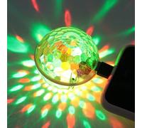 CORHAD Lampe Disco Boule Facette LED Portable Alimentée par USB pour Soirée Anniversaire et Mariage, Lumière de Scène Colorée et Mini Lumière Stroboscopique