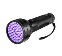 CORHAD Lampe Torche à Lumière Noire UV 51 LED sans Batterie Alliage d'Aluminium Étanche Format Compact Antidérapant pour Camping Chasse et Détection Fluorescente