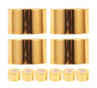 CORHAD Lot de 10 Bouchons de Rechange en Métal Doré 28 Filets pour Flacons Diffuseurs à Roseaux, Compatibles Bouteilles Parfum DIY, Couvercles Rechargeables pour Diffuseur D’intérieur