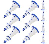 CORHAD Lot de 10 Mini Phares en Résine Bleue pour Maison de Poupée Décoration de Micro-Paysage Ornement Intérieur et Bureau Accessoires DIY pour Micro-Paysage Décor Miniature