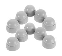 CORHAD Lot de 10 Sets de Capuchons de Protection à Vis en Plastique Gris Clair, Caches de Protection de Boulon pour Aires de Jeux Extérieures, Protège-écrous Sécurisés pour Toboggans