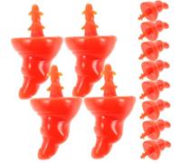 CORHAD Lot de 100 Nez De Bonhomme De Neige Artificiels Accessoires pour Jouets Décoration De Noël pour l'hiver pour L'Artisanat Rouge Orange Plastique