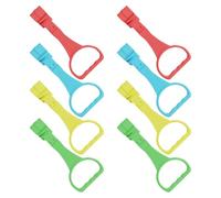 CORHAD Lot de 12 Anneaux d'Apprentissage pour Bébé Multicolores Anneaux de Traction pour Nourrissons Poignées Sécurisées en Plastique pour Parc à Bébés Outils d'Aide à la Marche et