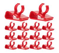 CORHAD Lot de 15 Clips de Fixation pour Lampe D'aquarium T8, Support Réglable à 360° en Plastique, Compatible Tuyau 23-28 Mm, Accessoires pour Éclairage LED et Installation Facile