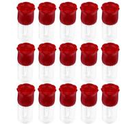 CORHAD Lot de 15 Tubes à Lèvres Vides en Plastique Couleur Or, Rechargeables et Portables, Forme Rose, Voyages et Rendez-vous Quotidiens