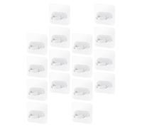 CORHAD Lot de 16 Crochets Adhésifs Forts en Pp sans Clous pour Porte-flacons et Rangement Mural Salle de Bain, Support Pratique pour Gel et Pulvérisateur